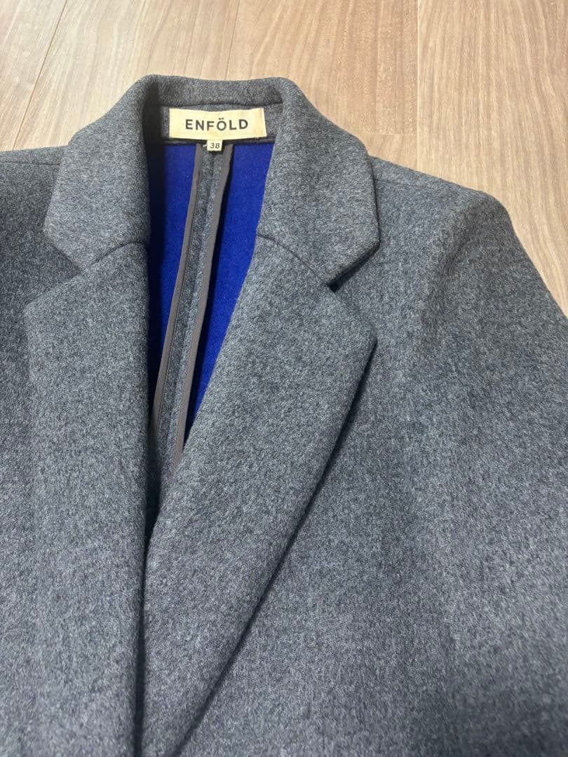 ENFOLD グレー チェスターコート　38