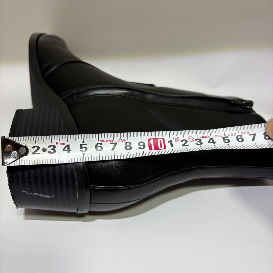 【本革】Lui’s ルイス ヒールレザーブーツ 42 黒 メンズ ウエスタン