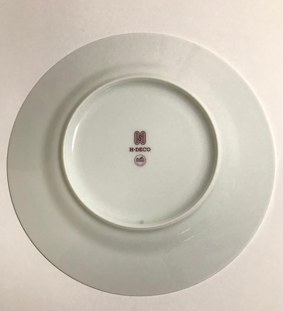 エルメス　Hデコ　デザートプレート　レッド　ルージュ　HERMESお皿洋食器　赤