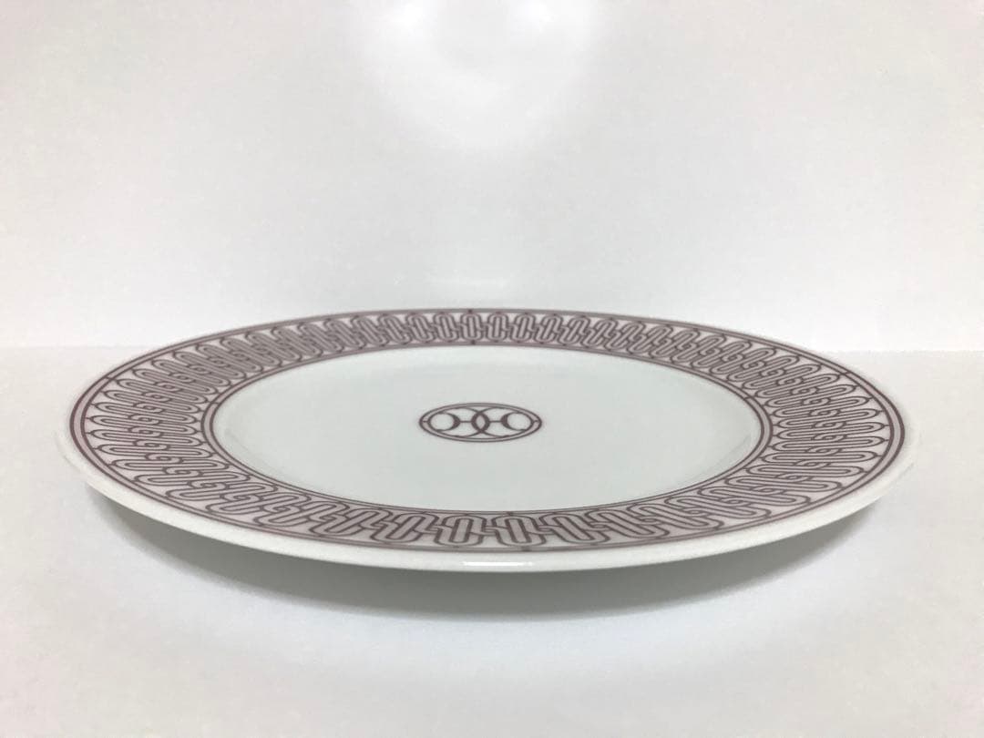 エルメス　Hデコ　デザートプレート　レッド　ルージュ　HERMESお皿洋食器　赤
