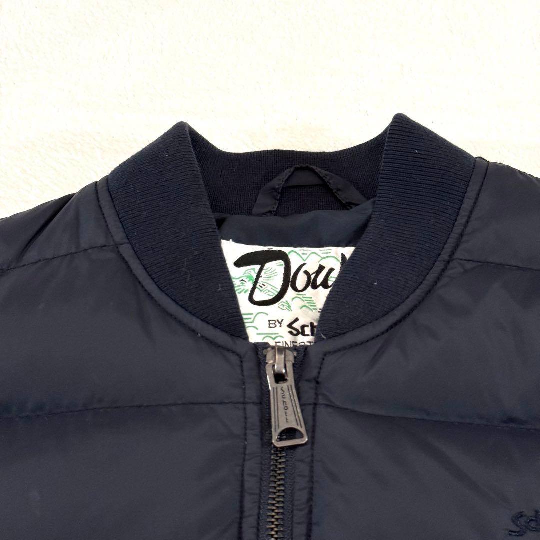 ショット ダウンジャケット ネイビー S 中綿 MA-1型