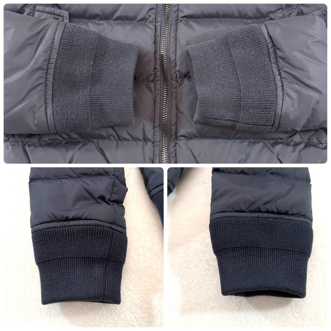 ショット ダウンジャケット ネイビー S 中綿 MA-1型