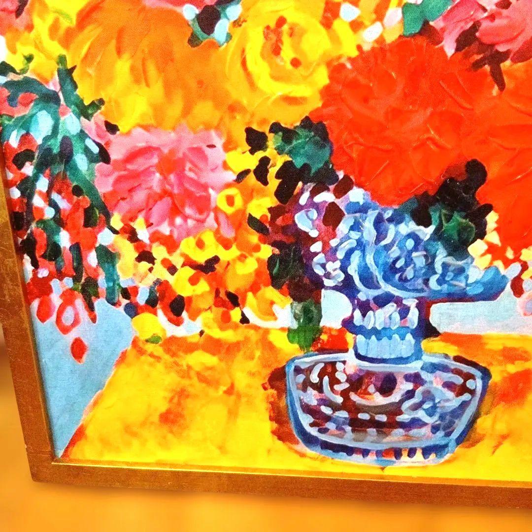 Francfranc 油彩画 花瓶の花