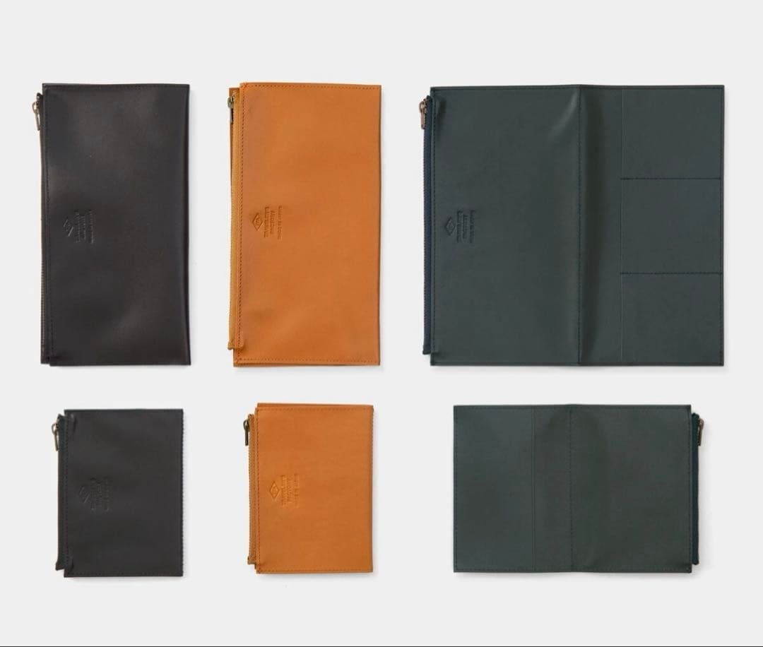 トラベラーズファクトリー レザージッパーケース 黒