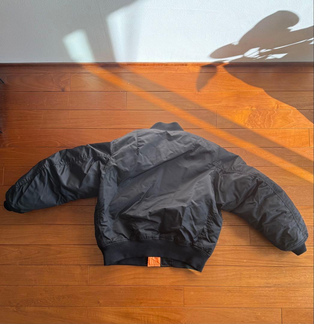 BEAMS ブラック MA-1 フライトジャケット S