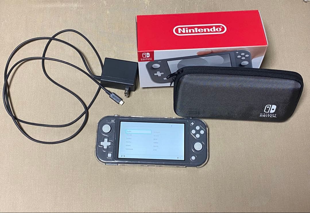 nintendo switch lite グレー