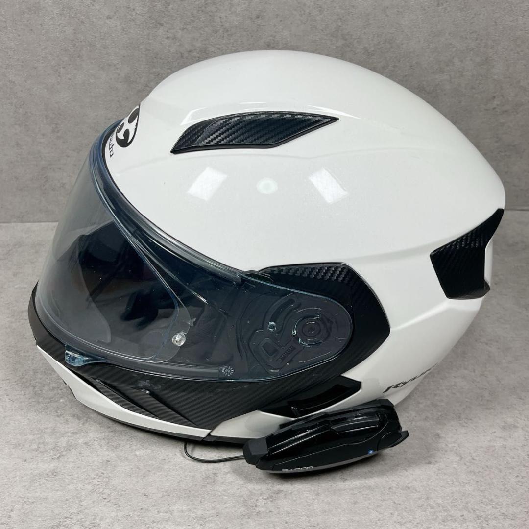 KABUTO カブト RYUKI Mサイズ 57〜58㎝ SB6X付 ホワイト