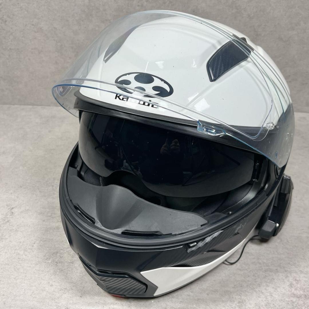 KABUTO カブト RYUKI Mサイズ 57〜58㎝ SB6X付 ホワイト