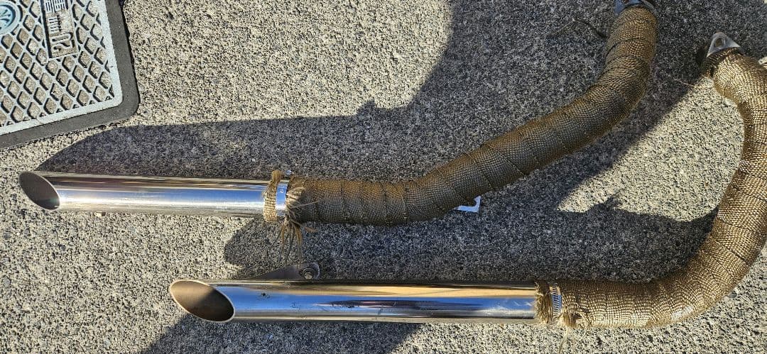 シャドウ400 スラッシュカットマフラー nc34