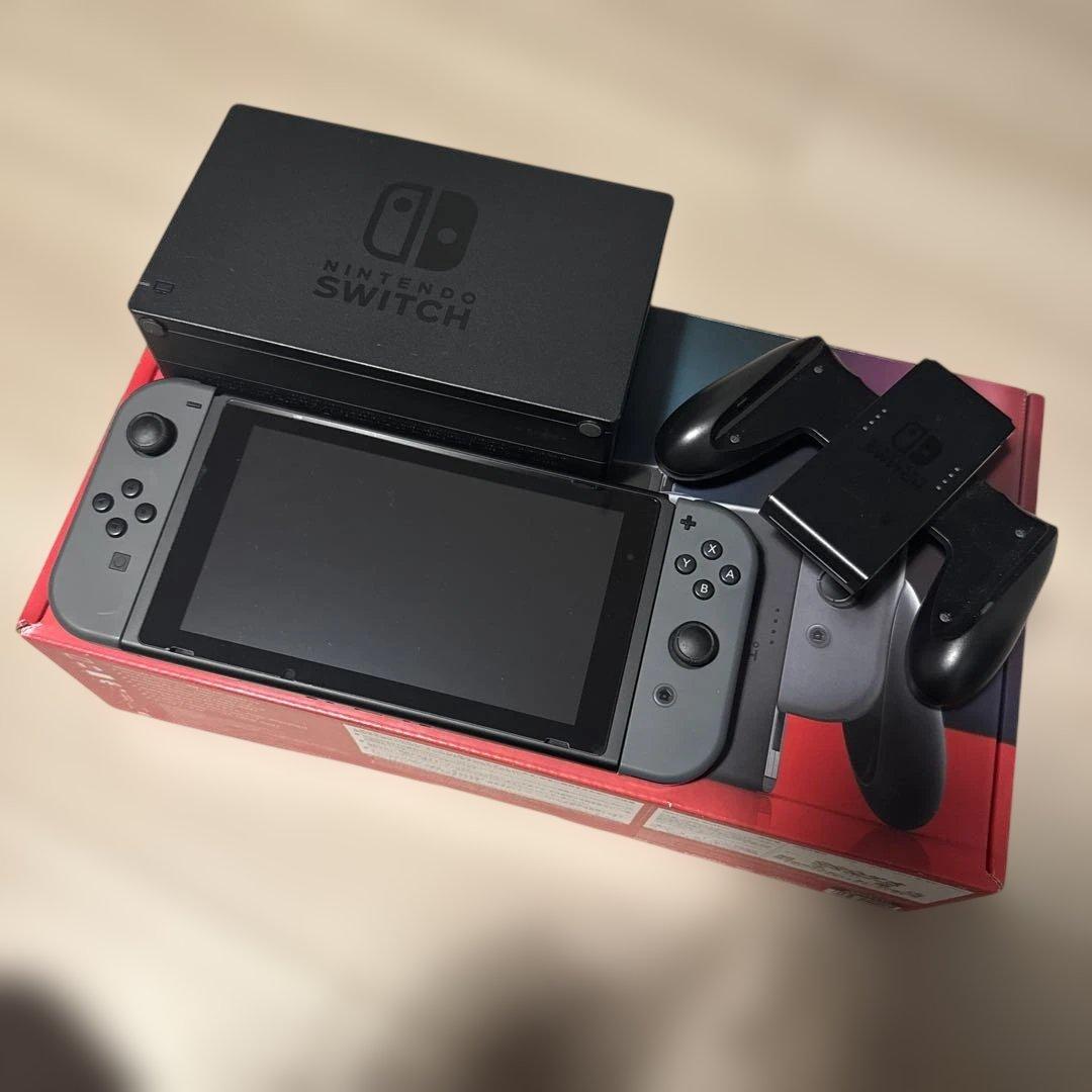 動作確認済み　Nintendo Switch 本体　付属品完備　グレー