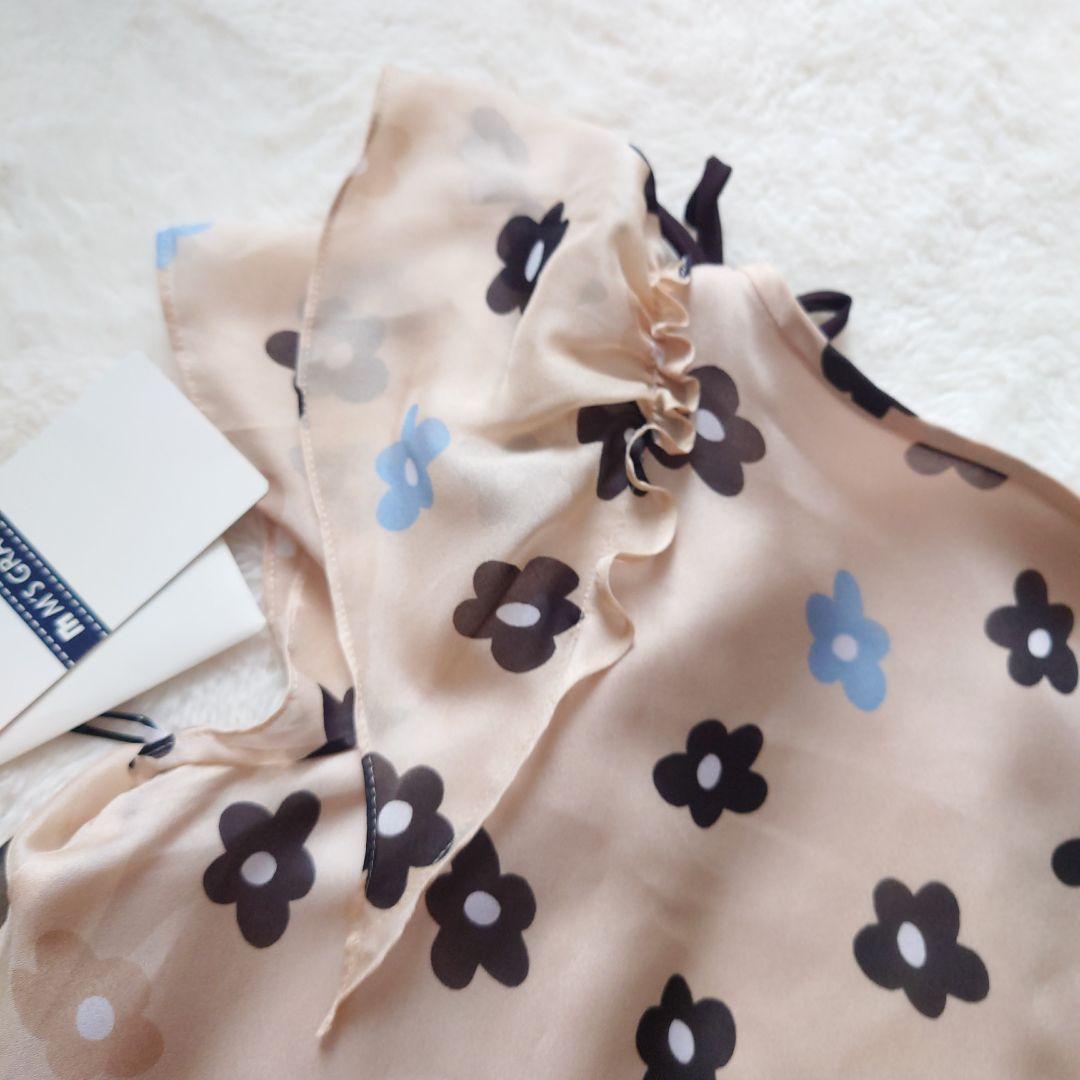 新品タグ付き M’S GRACY 花柄 リボン チュニック 大きいサイズ 42