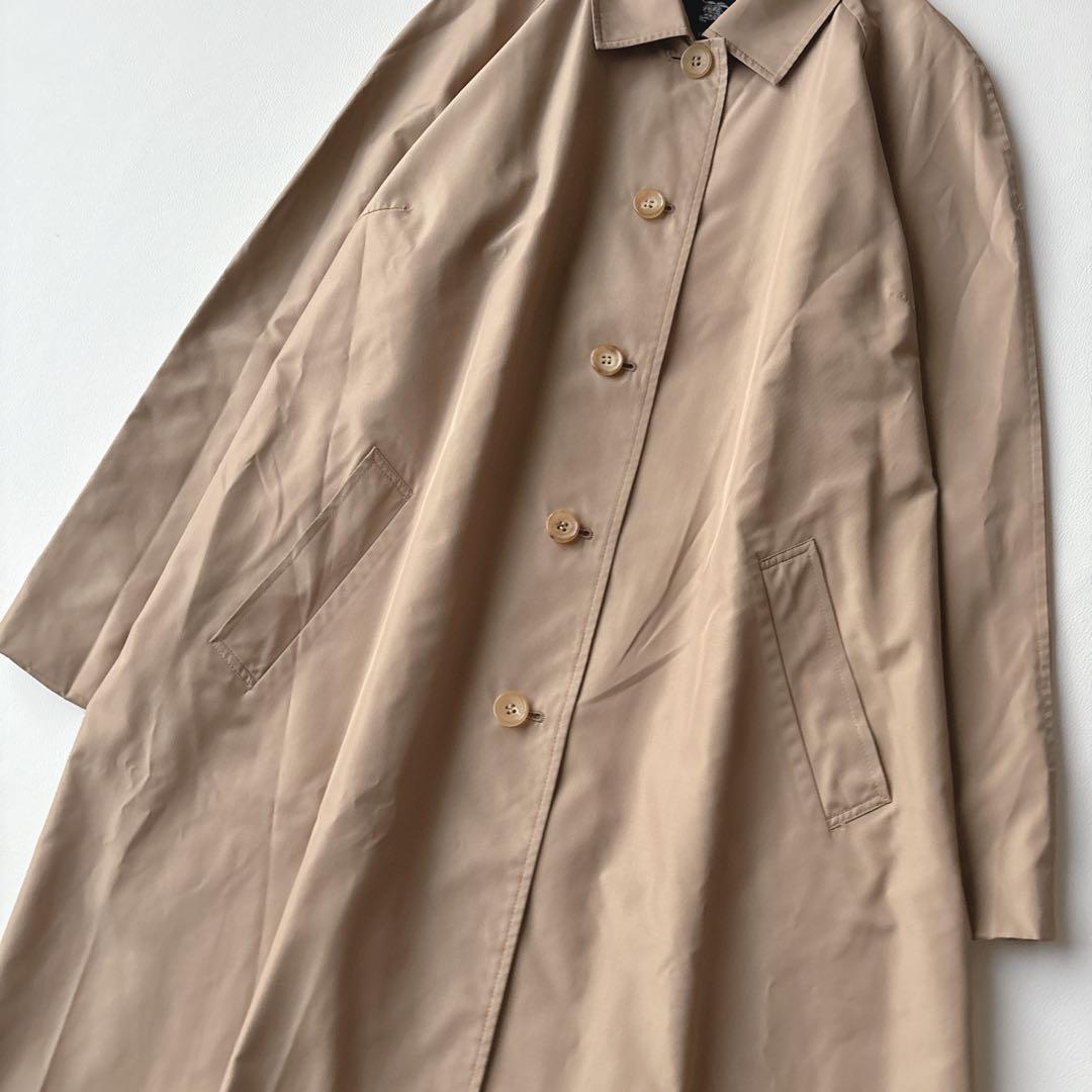 希少サイズ4L相当✨バーバリーロンドン　シルク混ステンカラーコート　Aライン