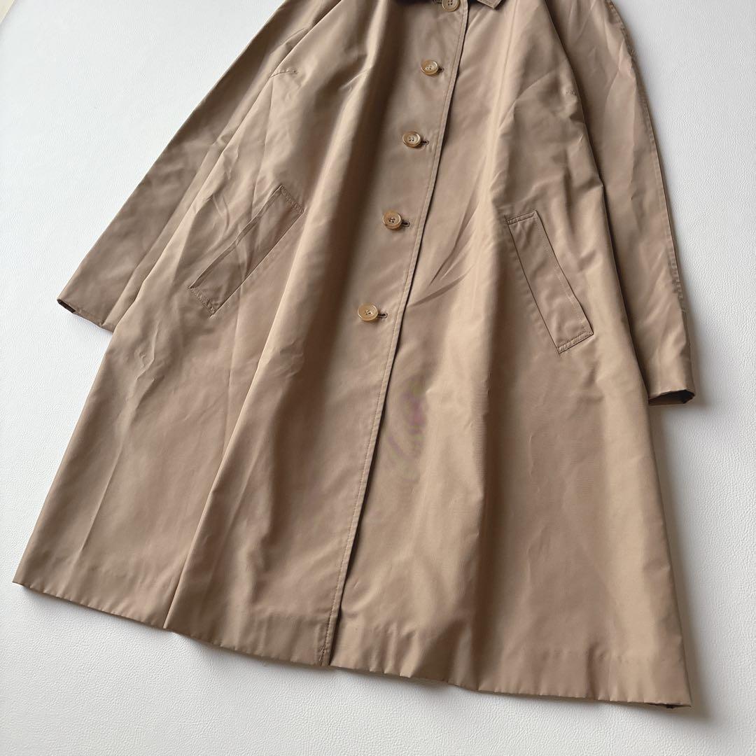 希少サイズ4L相当✨バーバリーロンドン　シルク混ステンカラーコート　Aライン