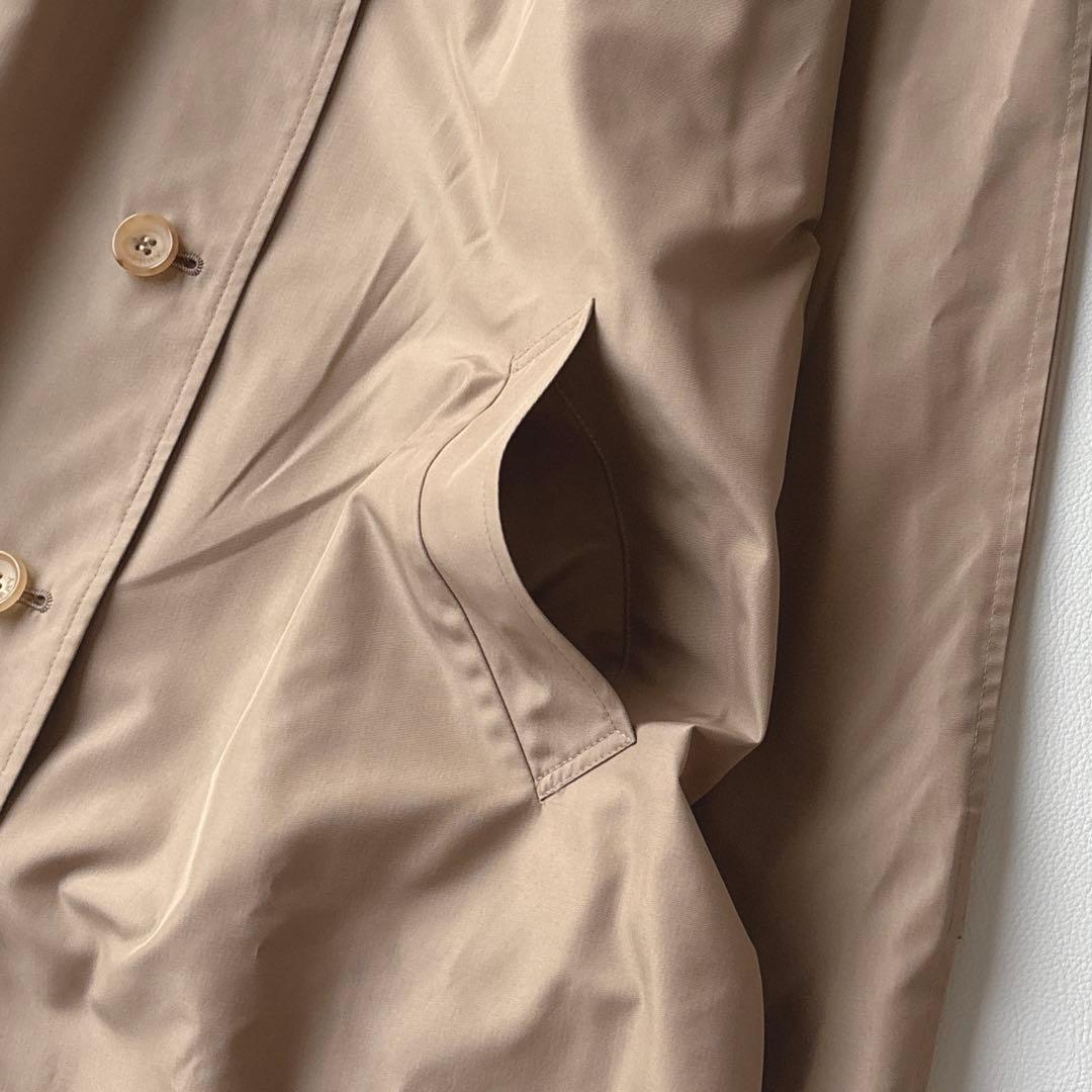 希少サイズ4L相当✨バーバリーロンドン　シルク混ステンカラーコート　Aライン