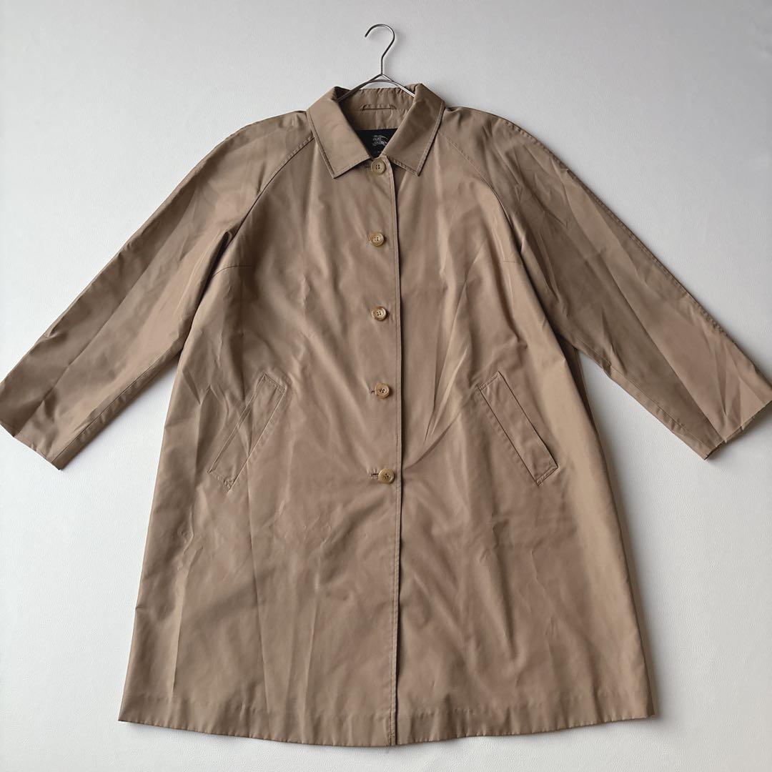 希少サイズ4L相当✨バーバリーロンドン　シルク混ステンカラーコート　Aライン