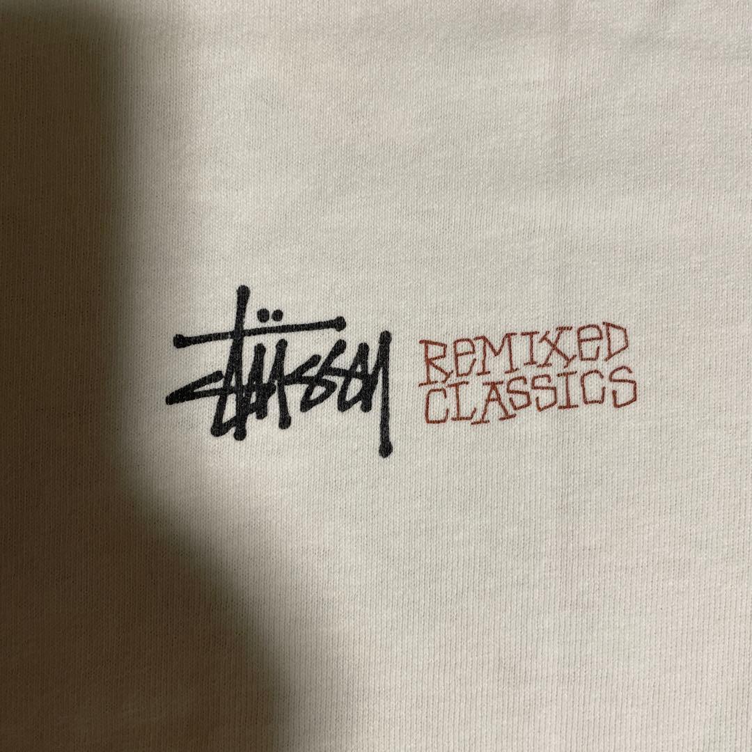 Old Stussy 80年台後期 黒タグ ベスパ 白色 Tシャツ Lサイズ