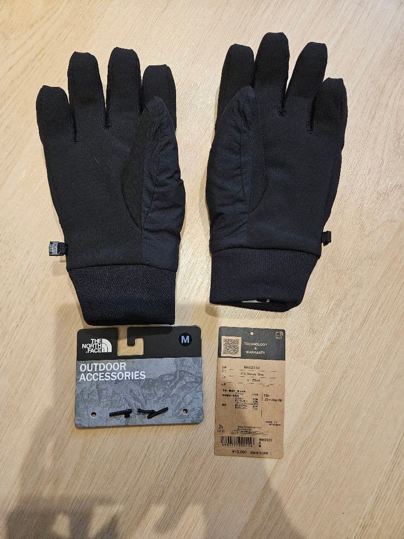 ノースフェイス GTXマーキュリーグローブ NN62333(ブラック)Mサイズ