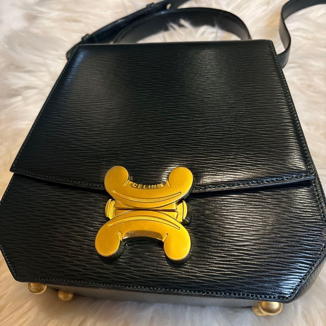 【難あり】CELINEセリーヌ ヴィンテージ トリオンフ ショルダーバッグ