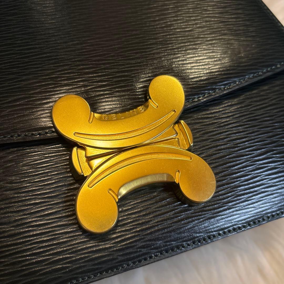 【難あり】CELINEセリーヌ ヴィンテージ トリオンフ ショルダーバッグ