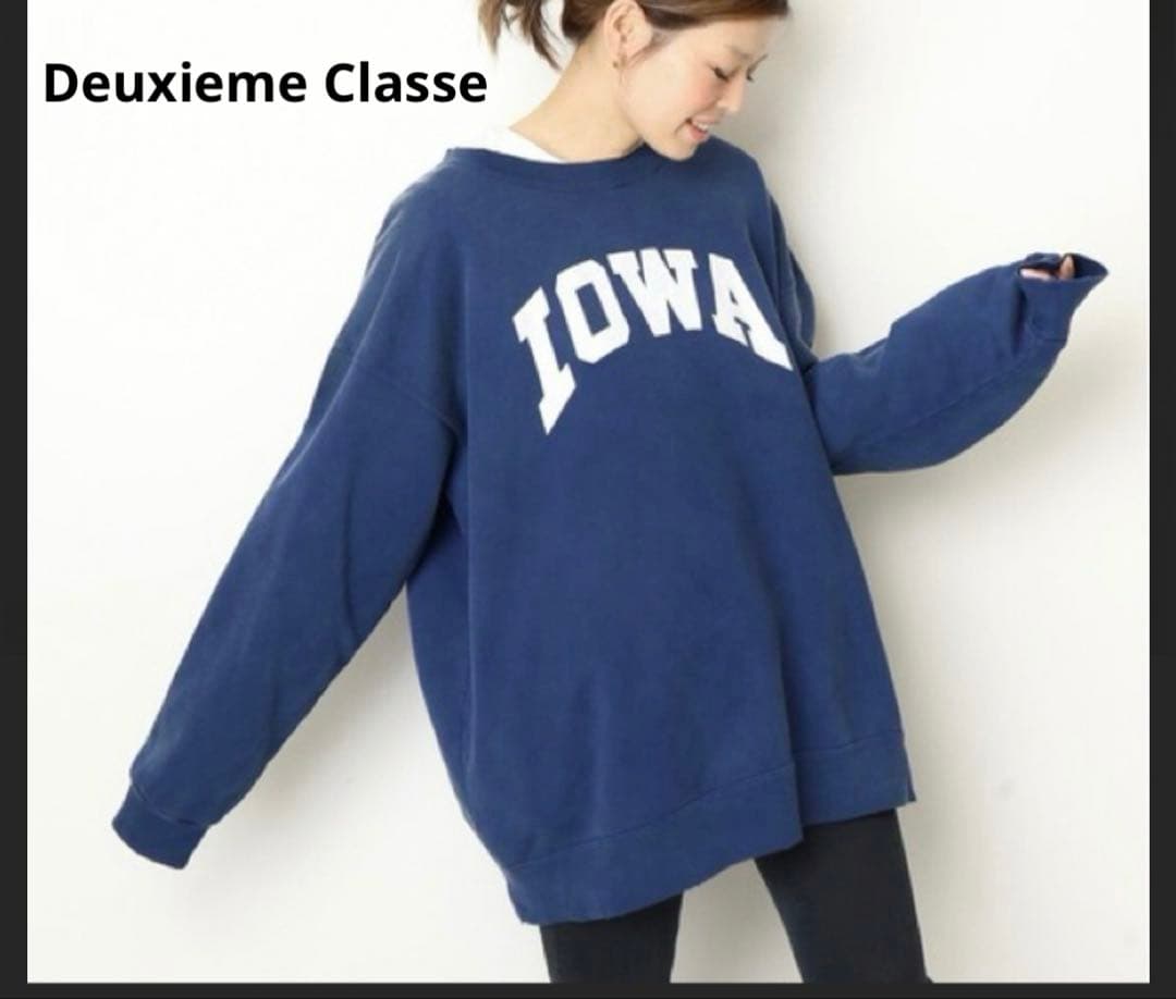Deuxieme Classe /IOWA vintage スウェット ネイビー