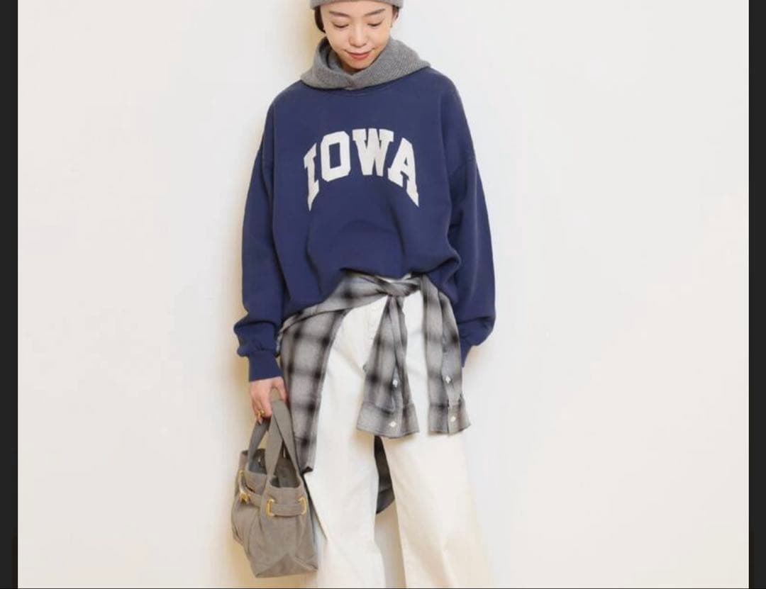 Deuxieme Classe /IOWA vintage スウェット ネイビー