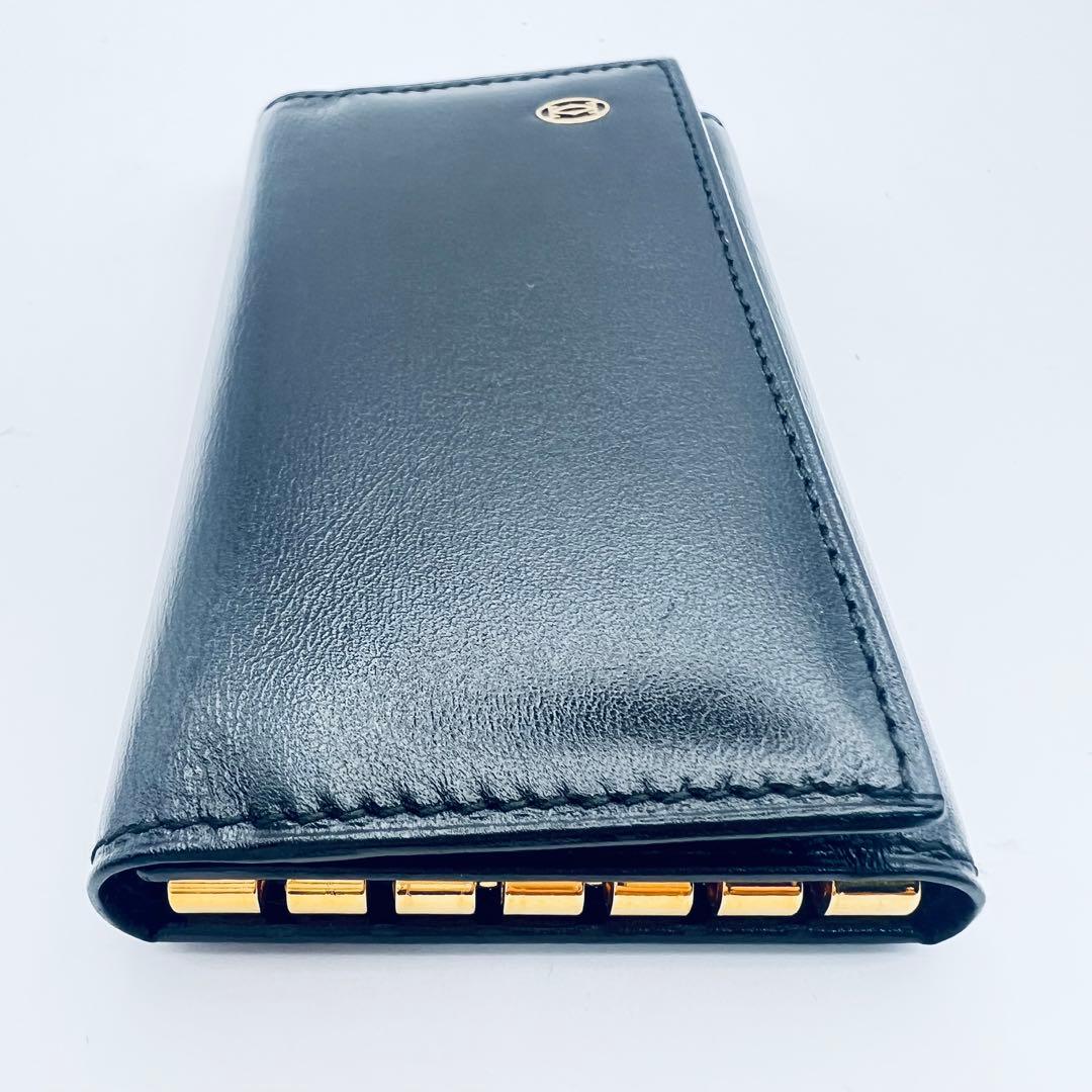 未使用品　カルティエ　パシャ　6連　キーケース　黒　ブラック　レザー