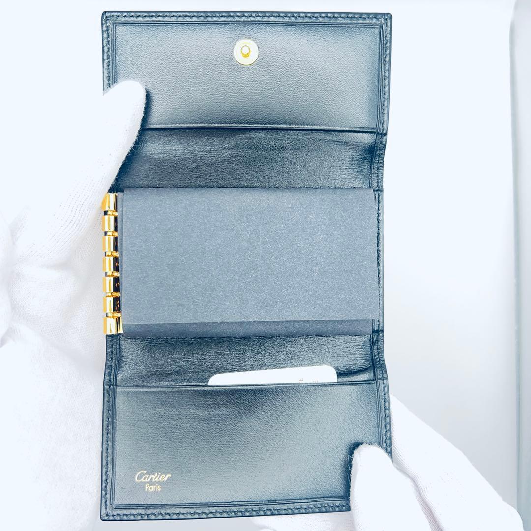 未使用品　カルティエ　パシャ　6連　キーケース　黒　ブラック　レザー