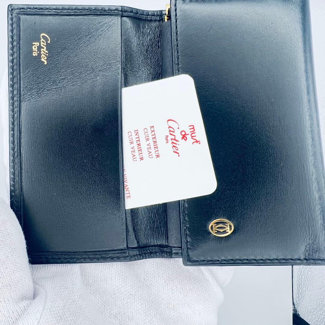 未使用品　カルティエ　パシャ　6連　キーケース　黒　ブラック　レザー