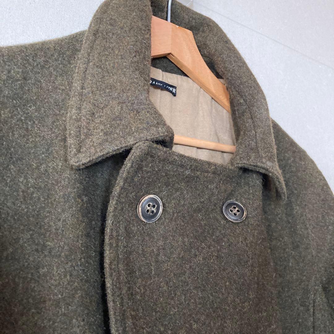 ド*イ様 frank leder ダブルウールコート