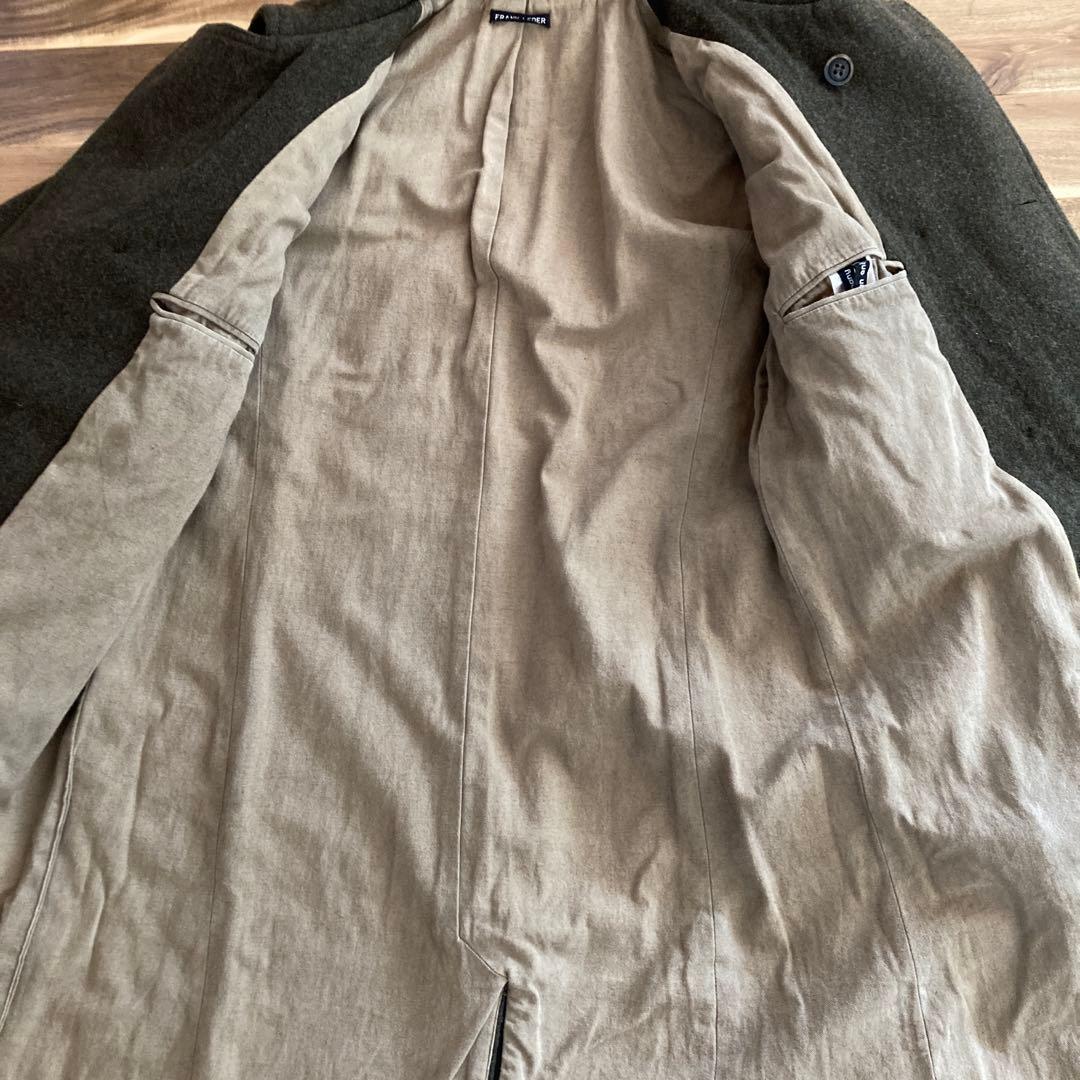 ド*イ様 frank leder ダブルウールコート