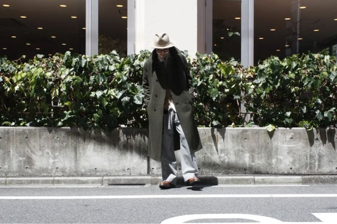 ド*イ様 frank leder ダブルウールコート