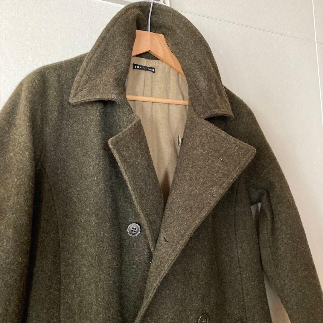 ド*イ様 frank leder ダブルウールコート