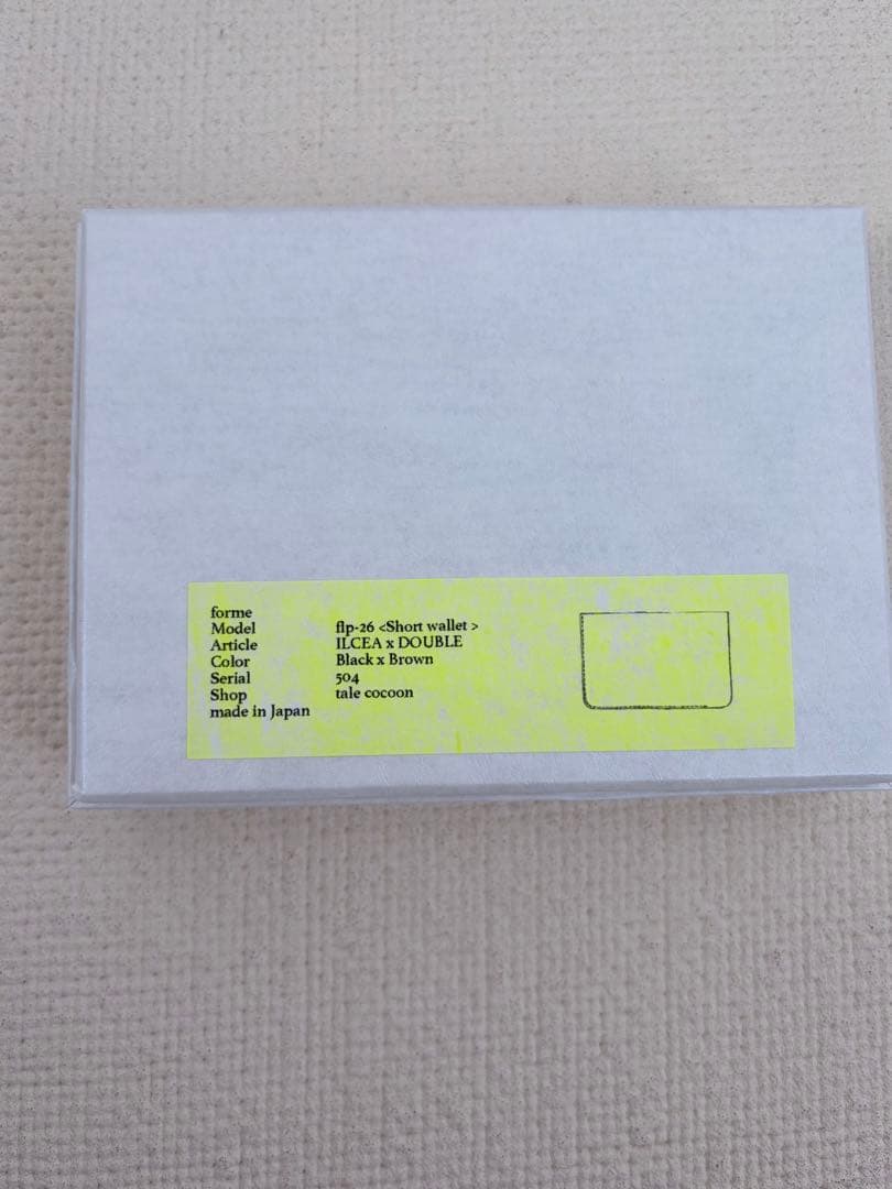 新品forme /short wallet(ILCEA×DOBLE black）