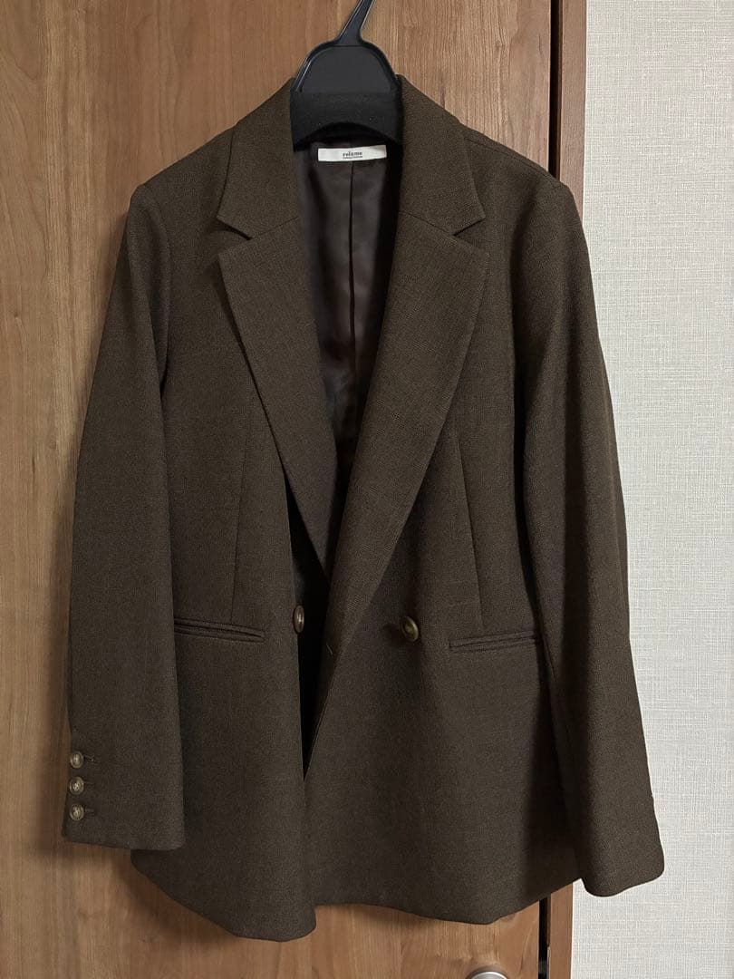 relumeシャークツイードテーラードジャケット