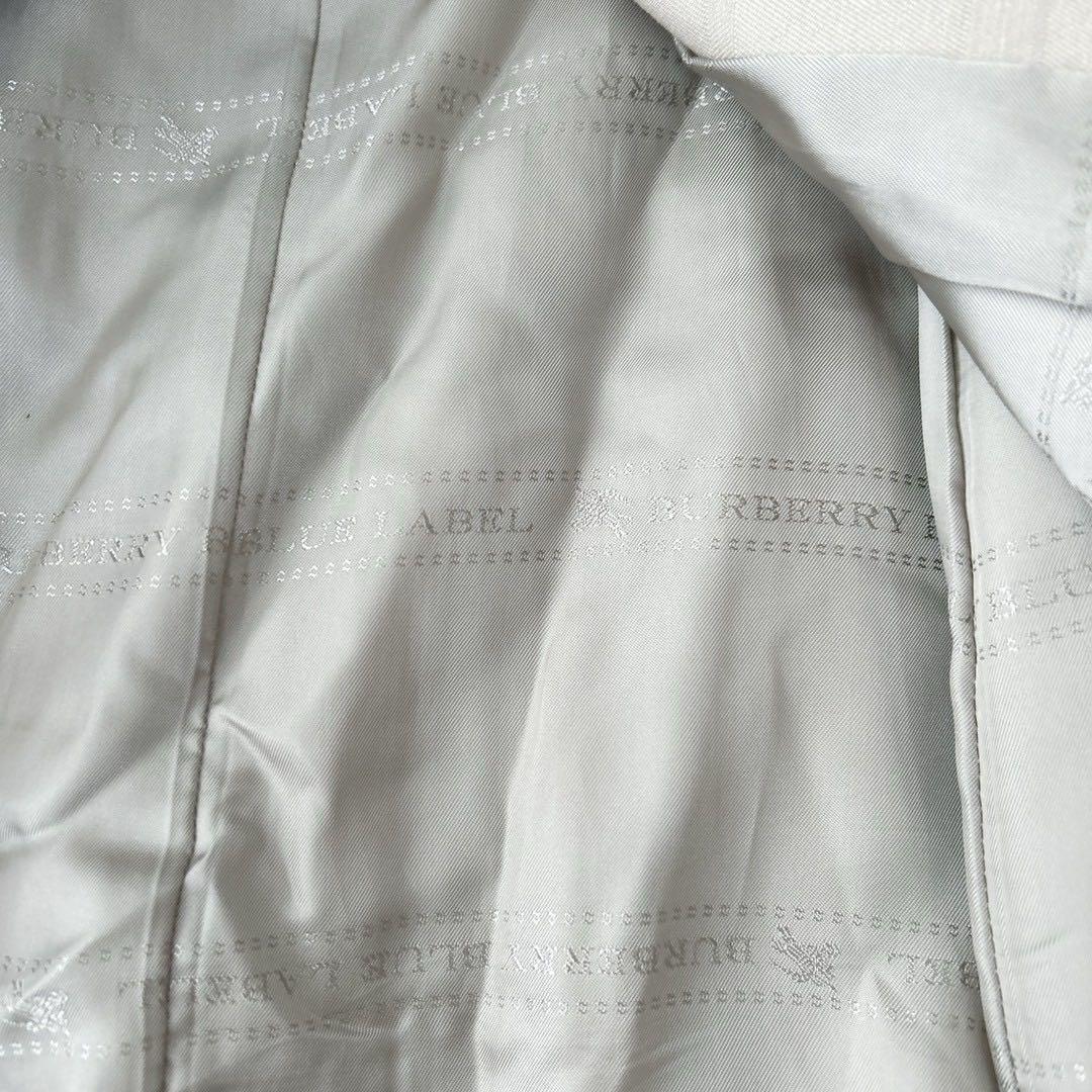 バーバリーブルーレーベル　トレンチコート　シャドーチェック　ベージュ　ベルト　S