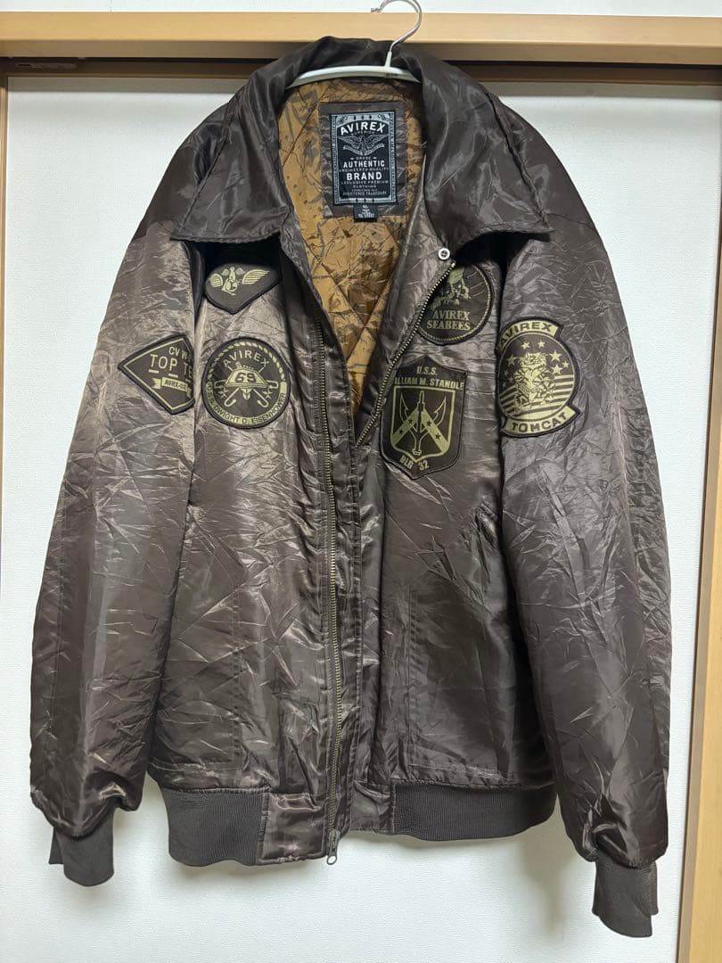 村*じ様 AVIREX MA-1 フライトジャケット ブラウン