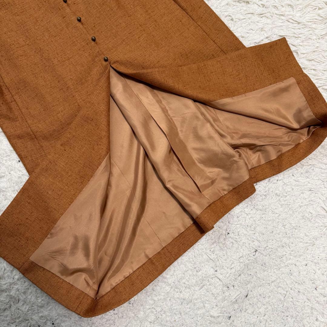 希少極美品XLサイズ相当　セリーヌ　シルク　カシミヤ　ロングコート　2way