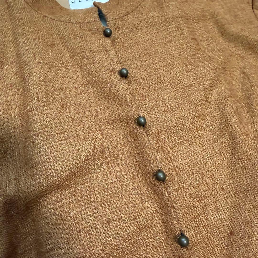 希少極美品XLサイズ相当　セリーヌ　シルク　カシミヤ　ロングコート　2way