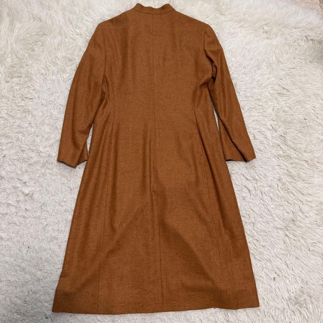 希少極美品XLサイズ相当　セリーヌ　シルク　カシミヤ　ロングコート　2way