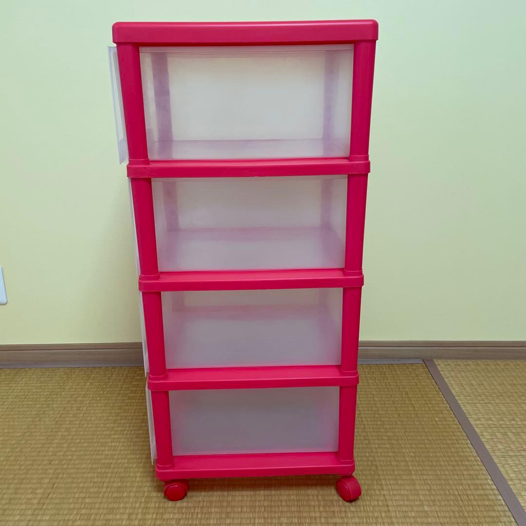 レトロ キティ 収納ケース 引き出し 4段 チェスト