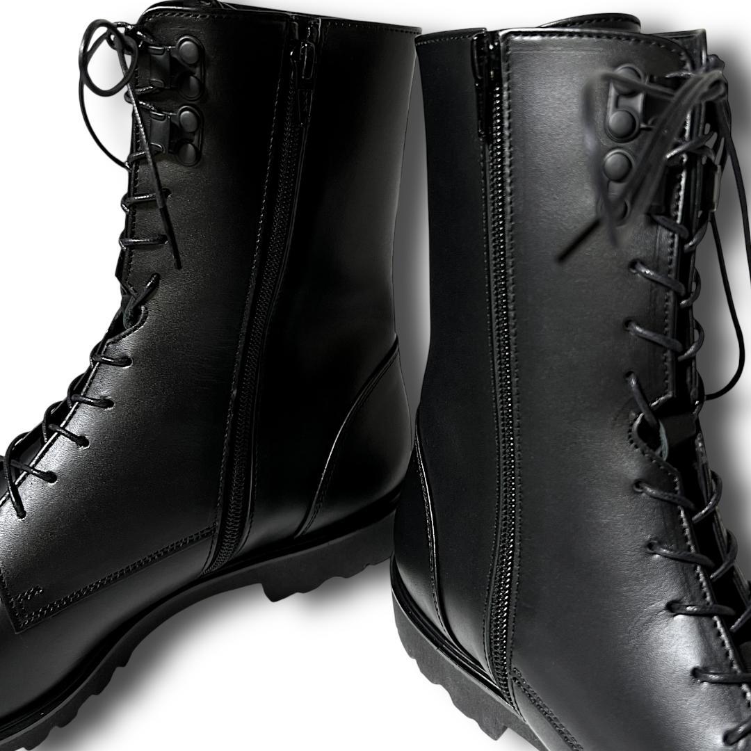 新品 定85,800円 ソフトハイフン ミスタージェントルマン ブーツ ブラック