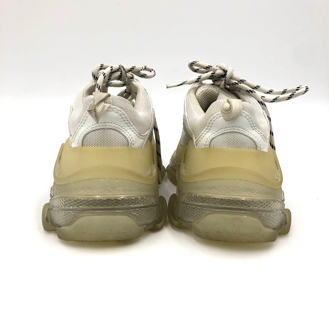 【極美品✨】BALENCIAGA TRIPLE S クリアソール スニーカー 白