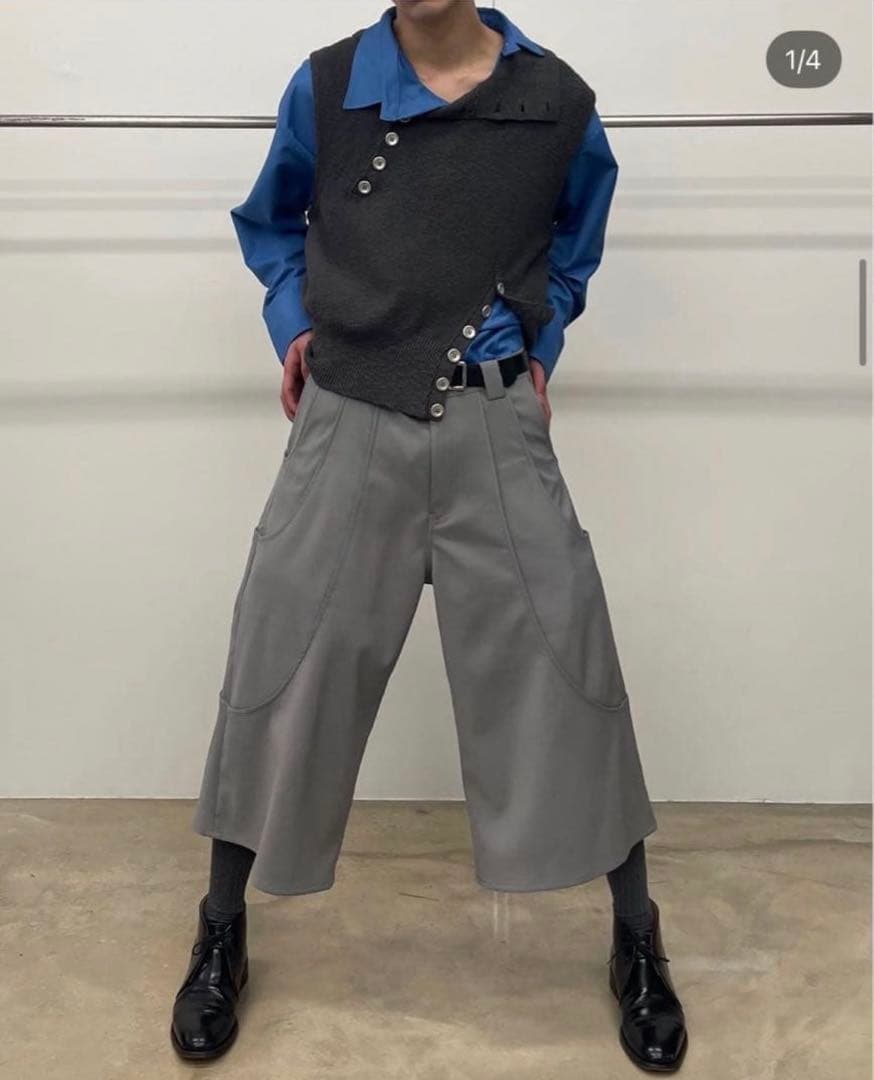 goatessence タックワイドパンツ