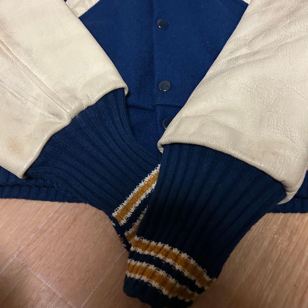 中古 90s USA製 Hysterics 666 袖レザー スタジャン 34