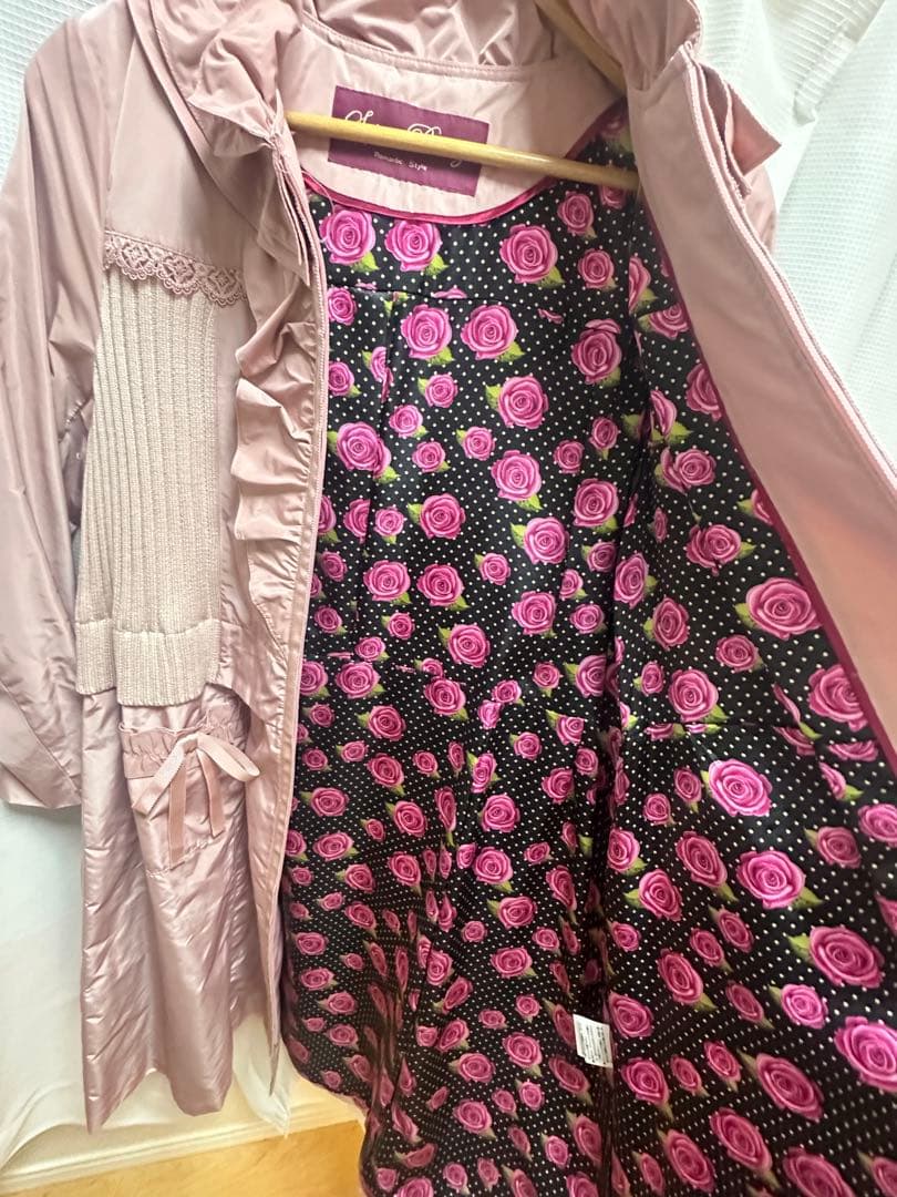 スーパービューティー♡ スタンドフリル衿ウェストニット切替ジャケット