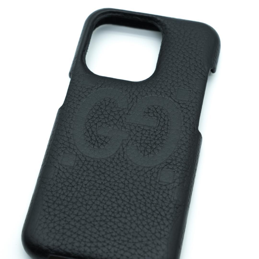 【新品】GUCCI iPhone15 Pro ケース GGジャンボ ブラック
