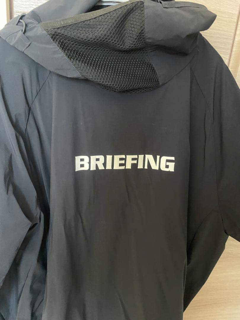 BRIEFING ゴルフ　WIND フーディ　ブラック　Lサイズ