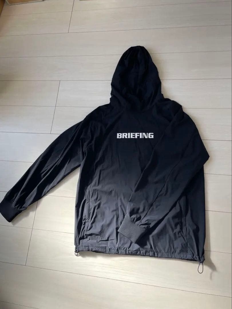 BRIEFING ゴルフ　WIND フーディ　ブラック　Lサイズ