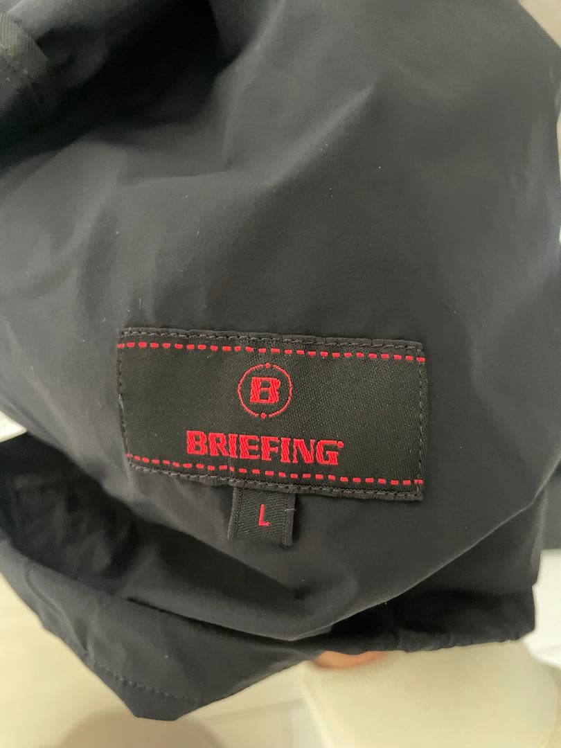 BRIEFING ゴルフ　WIND フーディ　ブラック　Lサイズ
