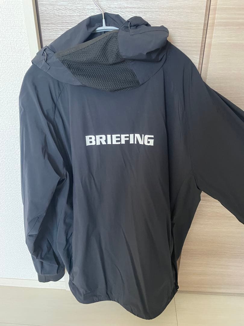 BRIEFING ゴルフ　WIND フーディ　ブラック　Lサイズ